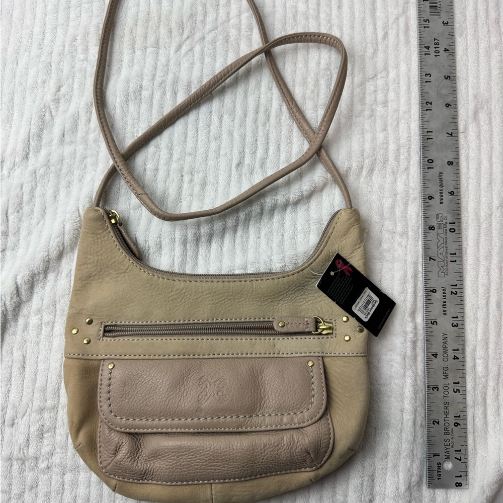 Stone Mountain Accessories Beige Crossbody Bag